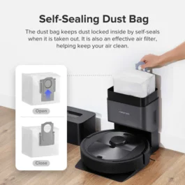 Roborock Q5+ Robot Vacuum with Auto-Empty Dock Pure